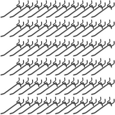 Imagem de Ganchos de prateleira Peg Board, aço inoxidável Shimeyao, 10 cm, 100 u
