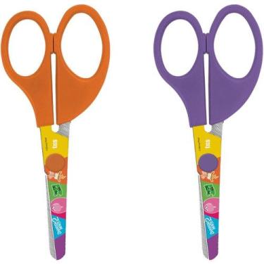 Imagem de Tesoura Escolar Decorada Divertidamente 2 13CM Blister - Summit