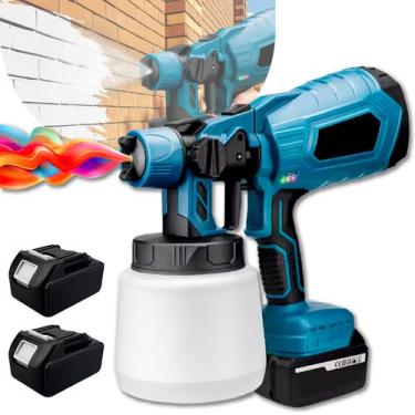 Imagem de Pistola Pulverizadora Pintura Portátil 48v Sem Fio 2 Baterias Linha Pr