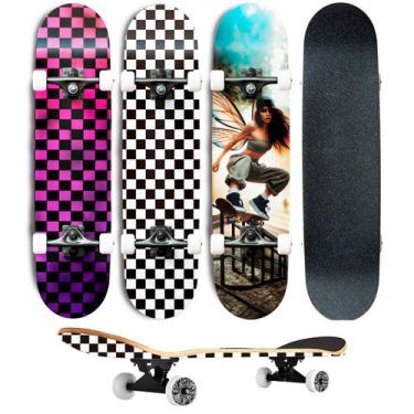 Imagem de Skate Semi Profissional Montado Completo Modelos 7.5 - ATITUDE MIX, VE