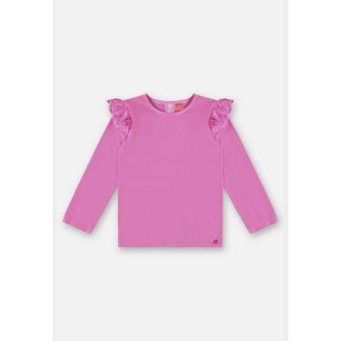 Imagem de Blusa Básica Infantil Menina Up Baby, Rosa, 12