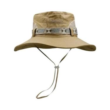 Imagem de Chapéu Balde de Aba Larga Masculino - Proteção UV, Ideal para Pesca, P