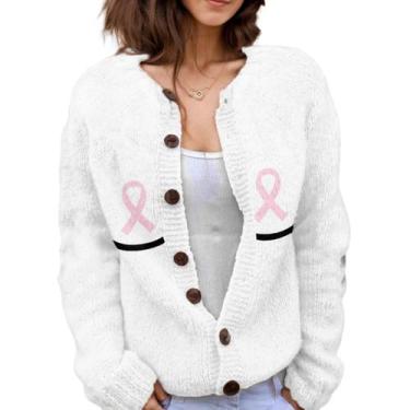 Imagem de Suéter de malha feminino Akivide com estampa floral de outono