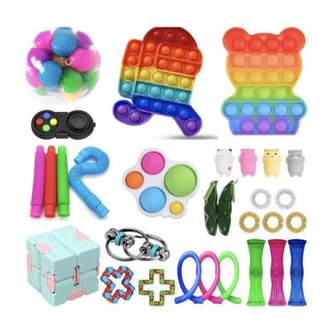 Imagem de Conjunto de brinquedos sensoriais Fidget Cube, 26 peças, anti E Stress