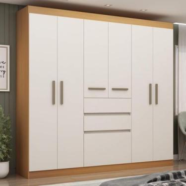 Imagem de Guarda Roupa Roupeiro com 7 Portas e 2 Gavetas Berna 0647 Genialflex, 