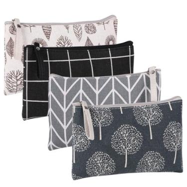 Imagem de Bolsa de cosméticos de lona SUMAJU Multi-Function Travel 22x14 cm, 4 u