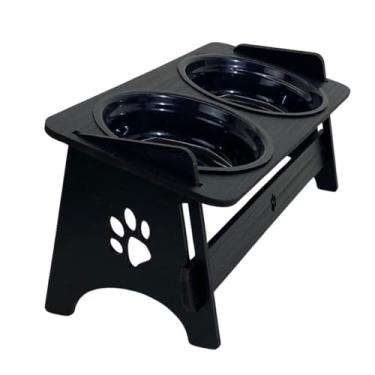 Imagem de Comedouro Bebedouro Pet Suspenso Para Gato e Cachorro Com TAMPAS(Unitário Cerejeira)