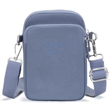 Imagem de JANKS Pequena bolsa transversal feminina mini bolsa de celular bolsa de viagem bolsa carteira bolsas ajustáveis sobre a alça de ombro, 03 Azul