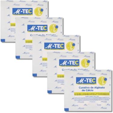 Imagem de Curativo Alginato de Cálcio 10cm x 10cm | Kit com 5 unidades