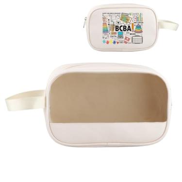 Imagem de PWHAOO Bolsa Tote Certified Behavior Analyst Behavior Analyst Tote Bag BCBA Therapist Gift, Bolsa Happy BCBA