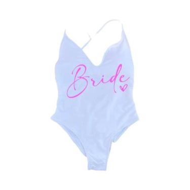 Imagem de Maiô Rosa Gold Acolchoado - Ideal para Equipe da Noiva, Praia e Piscin