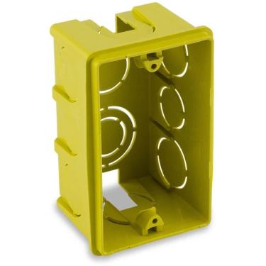 Imagem de Caixa de Luz Retangular 4x2 Amarela - 0600300001 - FORCE LINE