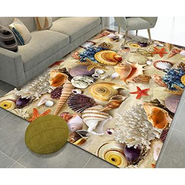 Imagem de Tapetes de área tridimensional 3D de paralelepípedos Tapete Sala de estar Quarto Lavável Tapete Antiderrapante C-180 * 280cm (Cor: D, Tamanho: 120 * 160cm)