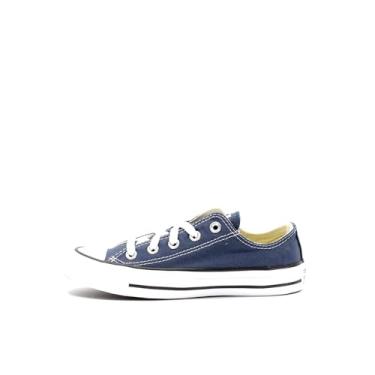 Imagem de Converse Tênis unissex Chuck Taylor All Star de cano baixo (versão internacional), Azul marino, 36