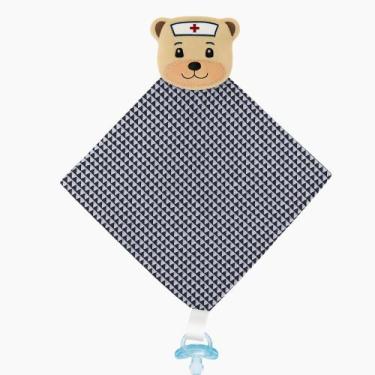 Imagem de Naninha com Prendedor de Chupeta Bichinho Pelúcia Bebê Menina Menino -