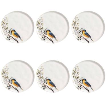 Imagem de Conjunto De Pratos Rasos 06 Peças Bio Birdy Porto