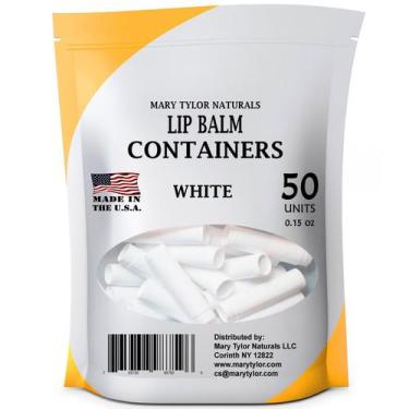 Imagem de Recipientes de protetor labial Mary Tylor Naturals 50 White 4,5 ml