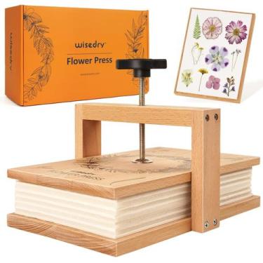 Imagem de Kit de prensa de flores wisedry Easy Pressing 6 camadas 25x15 cm