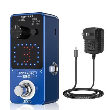 Imagem de Pedal de looper de guitarra LEKATO Loop Auto 3 loops 18 minutos