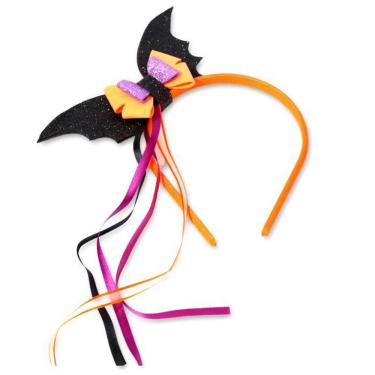 Imagem de Tiara Morcego com Laço - Acessório Enigmático para Halloween