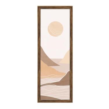 Imagem de Porta-retratos JDZIVTOP marrom rústico 30x91 cm, decoração de parede