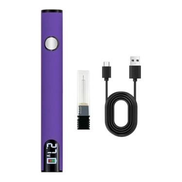 Imagem de harayaa Kit de ferro de solda sem fio, caneta de solda atualizada, mini caneta com bateria recarregável USB de 650 mAh para eletrodomésticos eletrônicos DIY, Roxo