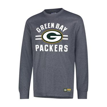 Imagem de (Green Bay Packers, 18 / 20, Heather Gray Charcoal) - Ultra Game NFL Boys Super Soft Crew Neck Long Sleeve Sweatshirt