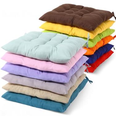 Imagem de Geetery 12 peças de almofadas de chão para sala de aula, almofadas quadradas, para cadeira de chão, escola, jardim de infância, leitura, canto, 40 cm, almofadas grandes de meditação grossas, ioga