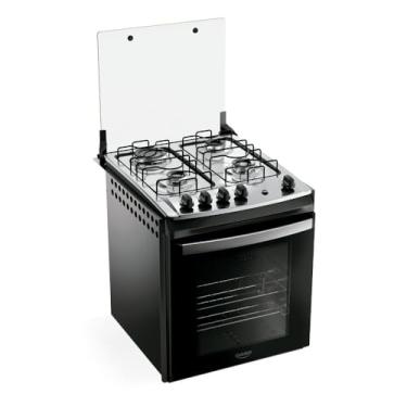 Imagem de Fogão 4 Bocas Embutir Dako Supreme Mesa de Inox Preto Bivolt