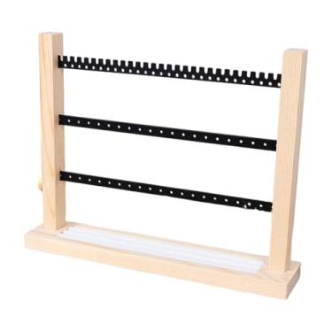 Imagem de UxicRuya Suporte para Exposição de Brincos, Organizador de Joias, Economizador de Espaço, Materiais para Artesanato, Porta-brincos, Suporte para Pendurar Colar, Preto