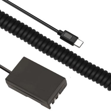 Imagem de Adaptador Dummy PD EP-5 Bateria Nikon EN-EL9 Espiral com Conector USB-C