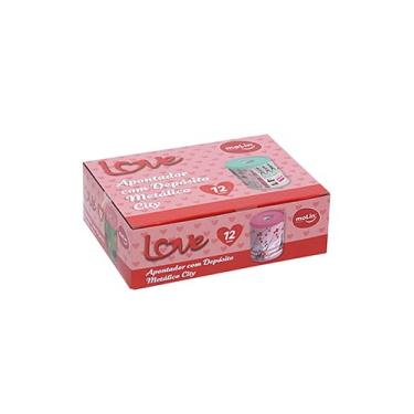 Imagem de Apontador Metálico Love City - Caixa com 12 Unidades