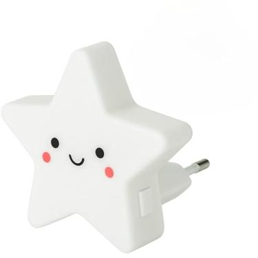 Imagem de Luz Noturna e Luminaria de Tomada Estrela - Kit 2 Peças LED para Quarto e Decoração (APENAS 1 BRANCA)