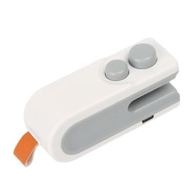 Imagem de WeiLaiKeQi Mini máquina seladora e seladora de sacos doméstica pequena com cortador, térmica para lanches, salgadinhos frescos e domésticos, Branco, 300 Mah