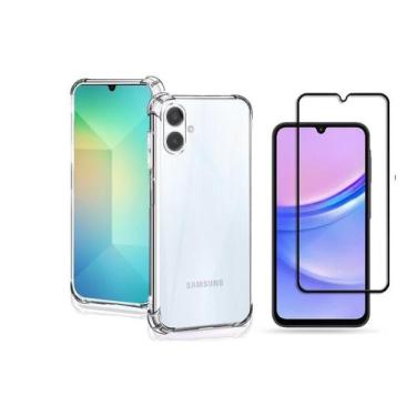 Imagem de Capa Capinha Case Anti Impacto e Pelicula vidro 3D Samsung Galaxy A07 