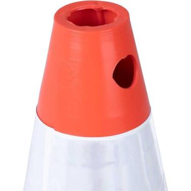 Imagem de Cone Sinalização 50Cm Flexível Branco E Laranja PVC Vonder