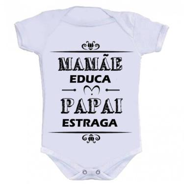 Imagem de Body Divertido - Mamãe Educa Papai Estraga - KALUNDU KIDS, M