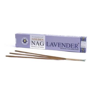 Imagem de Incenso Indiano Vijayshree Golden Nag Lavanda 15g