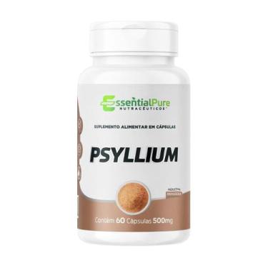Imagem de Psyllium 60 Cápsulas 500mg Fibras Naturais Puro Premium - Ep - Essenci