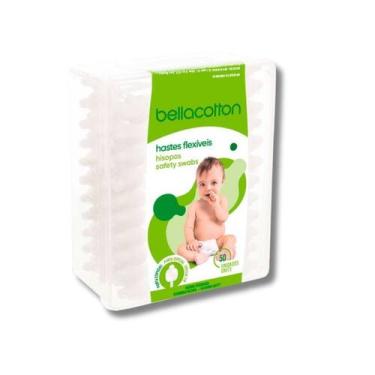 Imagem de Hastes de Algodão Bellacotton Baby Proteção e Maciez 50 Unidades
