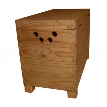 Imagem de Baú de Madeira Maciça Pinus 60x30x36 cm - Variações Disponíveis - PALL