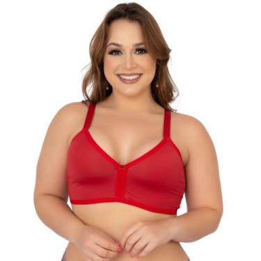 Imagem de Sutiã Plus Size Sem Bojo Confortavel Vekyo Alça Reforçada Dia a Dia Mo