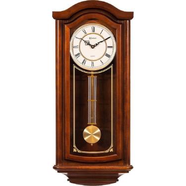 Imagem de Relogio De Parede Herweg Antigo De Madeira Marrom Pendulo