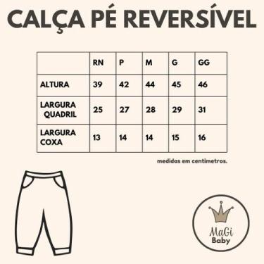 Imagem de Conjunto de Body Manga Longa e Calça com Pé Reversível Bordado MaGi Ba