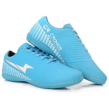 Imagem de Chuteira Cronos Futsal Quadra Masculina Feminina Original, Azul, 36