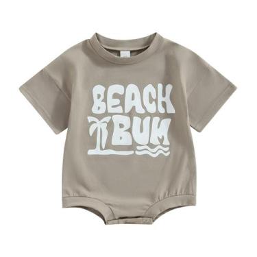 Imagem de Macacão Baby Bubble TwoPumpkin K Beach Bum Brown 0-3M