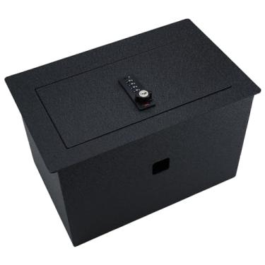 Imagem de Cofre seguro para armas de console SAFECenter – Cofre seguro para veículos KEREN compatível com Chevrolet Suburban 2015-2020, caixa de bloqueio de apoio de braço de alta segurança antifurto com trava