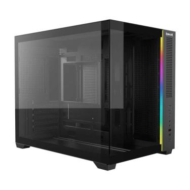 Imagem de Gabinete Gamer Aquário Redragon Wideload Mini Lite - Vidro Temperado - RGB - Micro ATX - Preto