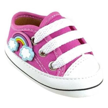 Imagem de Tênis Sapatinho De Bebe  Star Menina Personalizado-Feminino