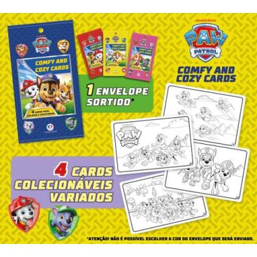 Imagem de Livro - Patrulha Canina - Comfy and 4 Cards para colorir e colecionar